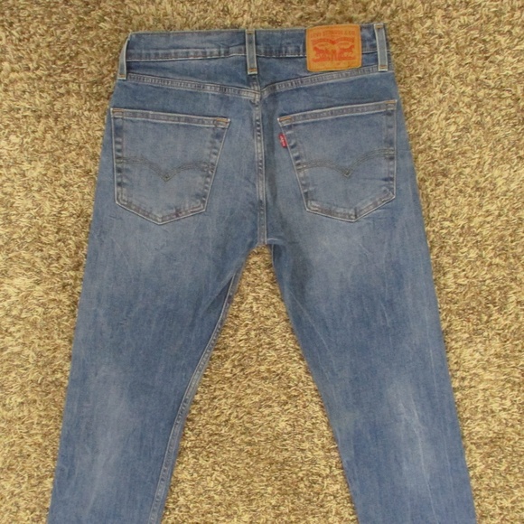 Levi's Jeans Men's 31x30 Medium Wash 502 Taper Fit Flex Denim - Picture 4 of 8